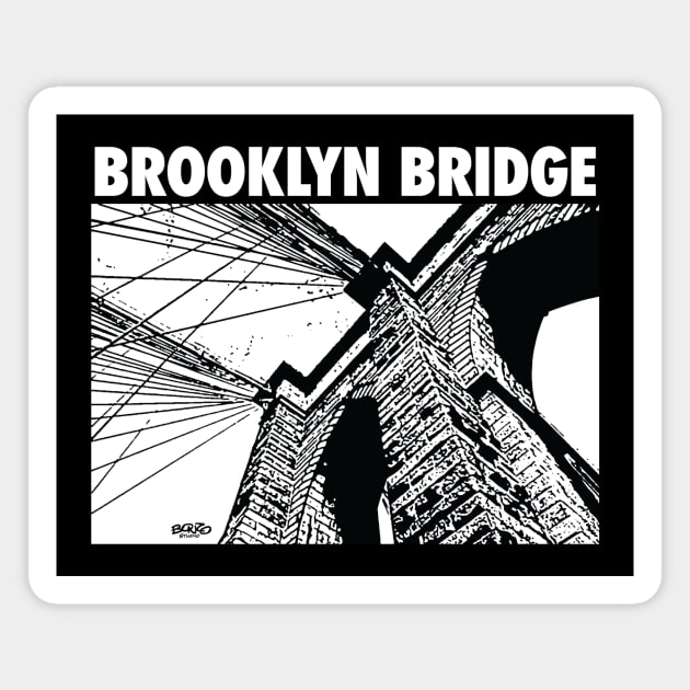 Brooklyn Bridge 2 Magnet by BonzoTee